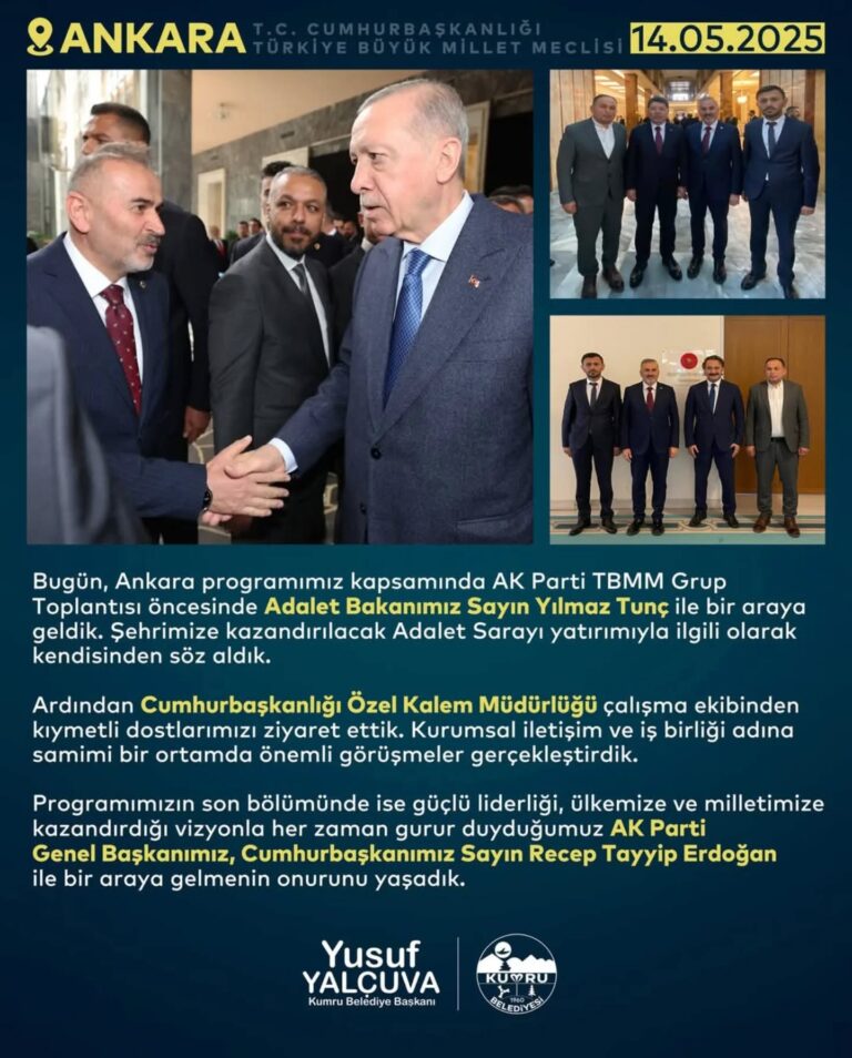 Başkan Yalçuva’dan Ankara’da Yoğun Temaslar